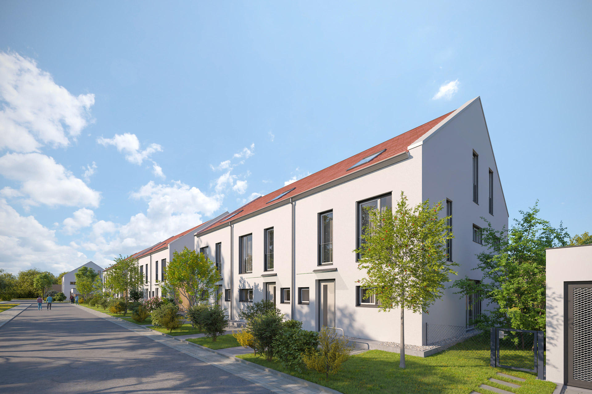 Visualisierung des Projekts DIBAG Vermietung Faringa Living Unterföhring fertiggestellt